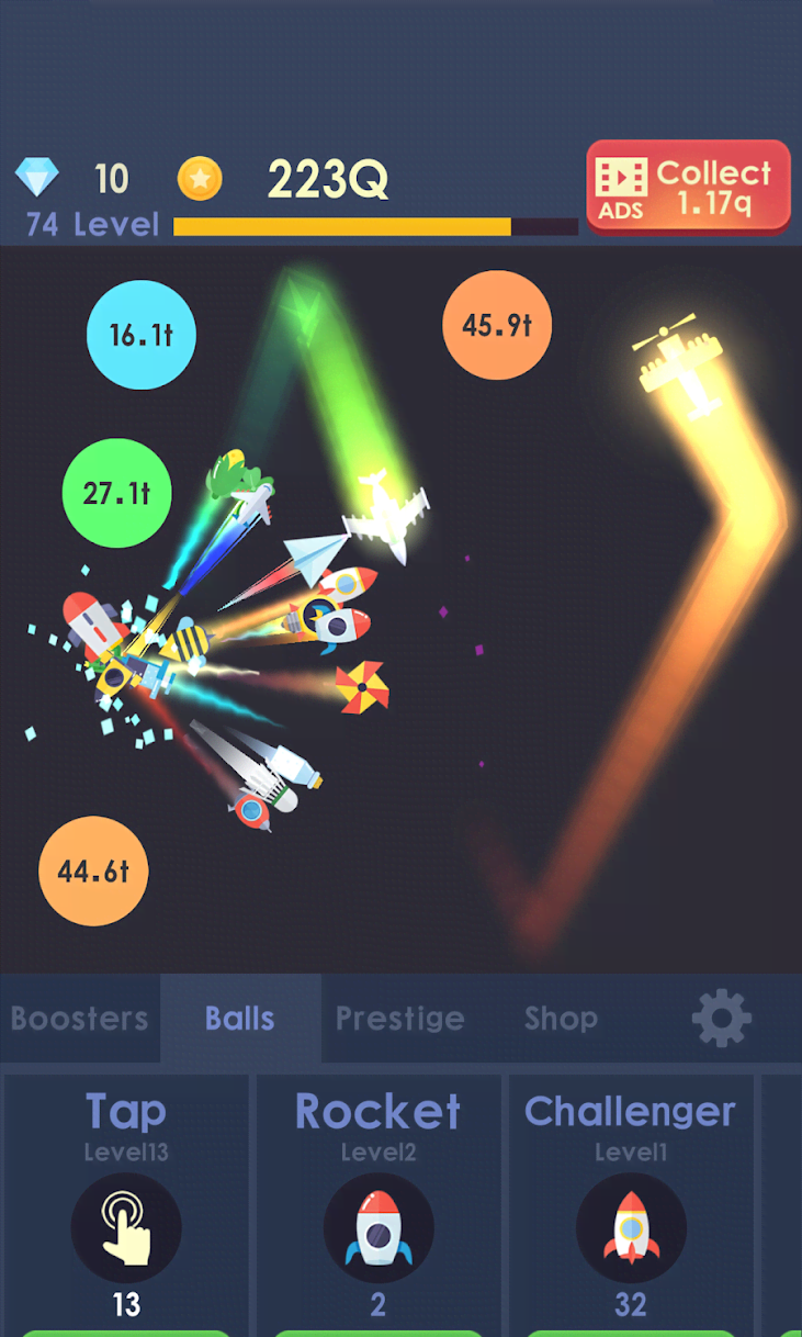 Idle Rocket - Aircraft Evolution & Space Battle screenshot 3