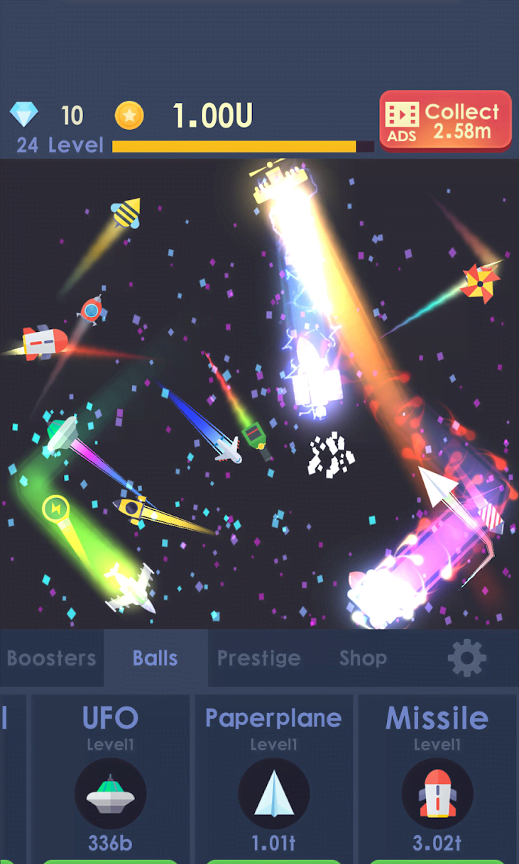 Idle Rocket - Aircraft Evolution & Space Battle screenshot 4