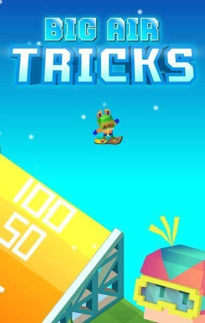 Blocky Snowboarding gameplay screenshot 2
