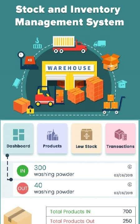 Stock and Inventory Management System screenshot 1