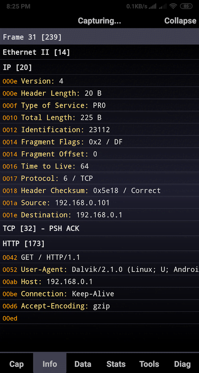 Sniffer Wicap 2 Pro screenshot 3