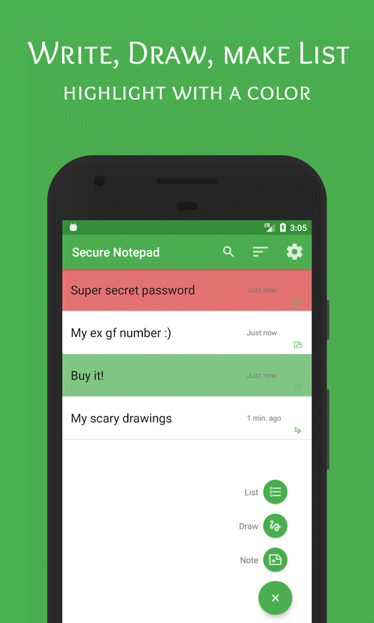 Secure Notepad - Private Notes With Lock screenshot 2