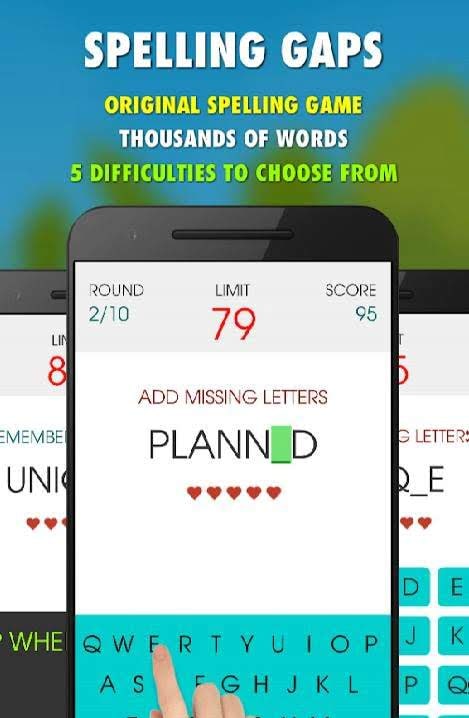 Spelling Gaps PRO screenshot 1