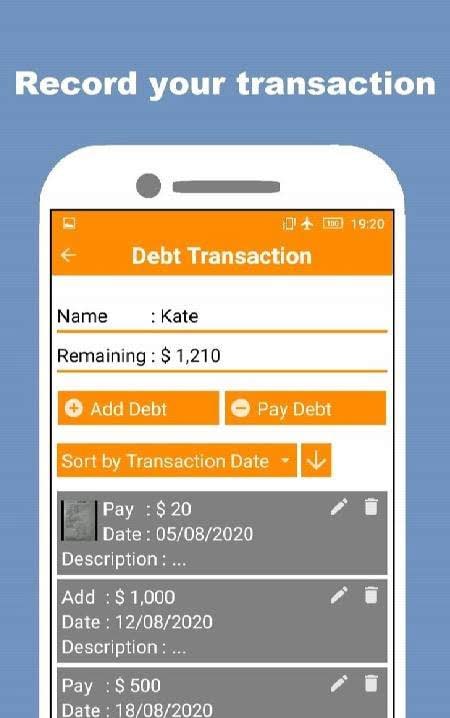 Debt Book and Manager - PRO screenshot 3