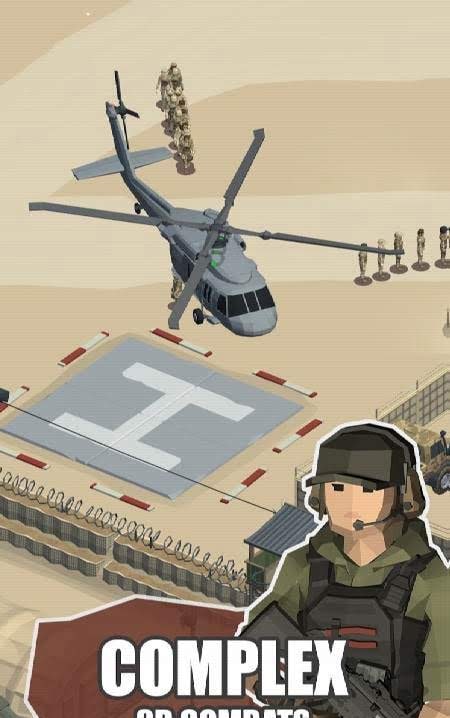 Idle Warzone 3D: Military Game - Army Tycoon screenshot 2