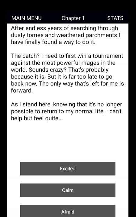 Magium - Text Adventure RPG (CYOA) screenshot 1