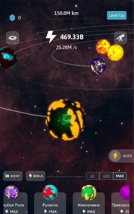 Idle Galaxy-Planet Creator screenshot 4