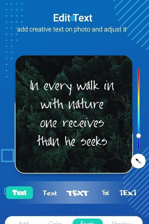 TextOnPic : Create Photos With Text screenshot 1