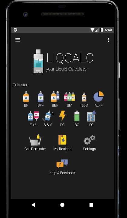 LiqCalc - Liquid Calculator screenshot 1