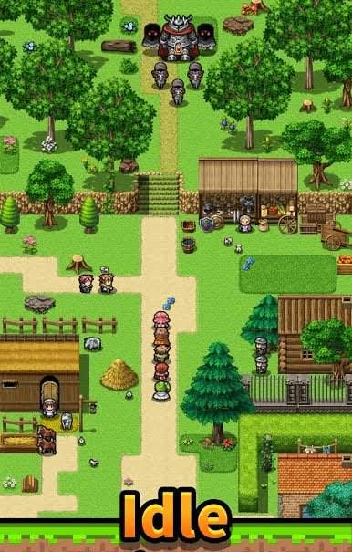 Idle Knights - Merge & Idle RPG gameplay screenshot 1