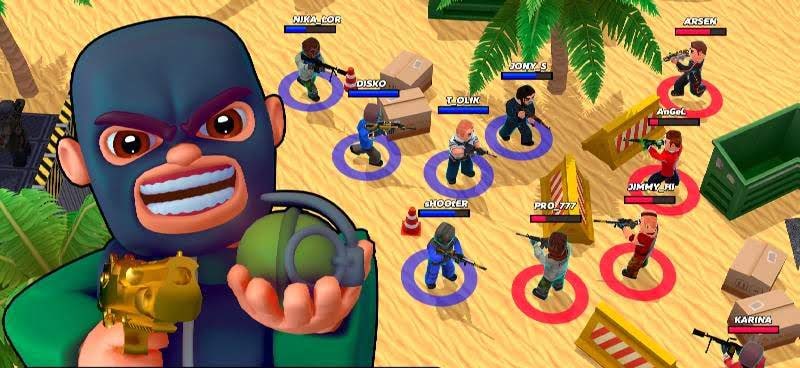 KUBOOM ARCADE: 3D online PvP shooter gameplay screenshot 3
