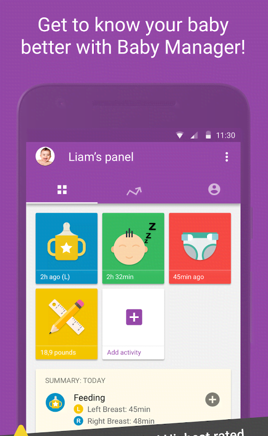 Baby Manager - Tracker & Community screenshot 1