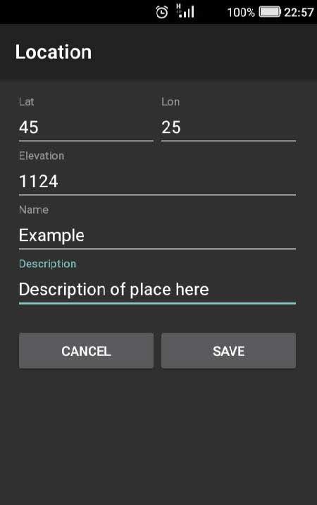 Coordinate Converter Plus map view