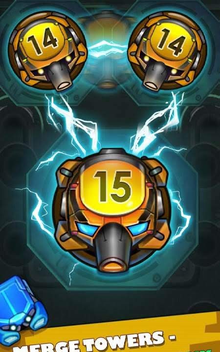 Cybershock: TD Idle & Merge screenshot 4