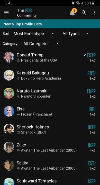 Personality Database: Real & Fictional People screenshot 4