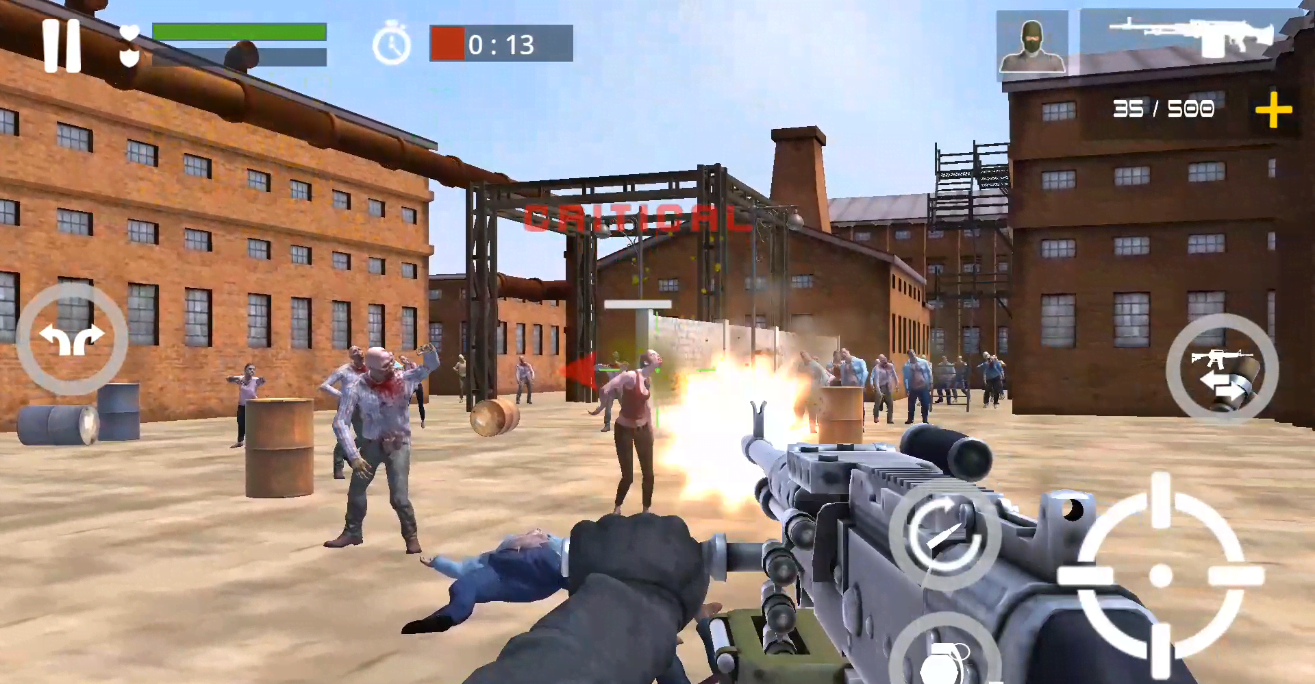 Dead Zombie Battle : Zombie Defense Warfare screenshot 2