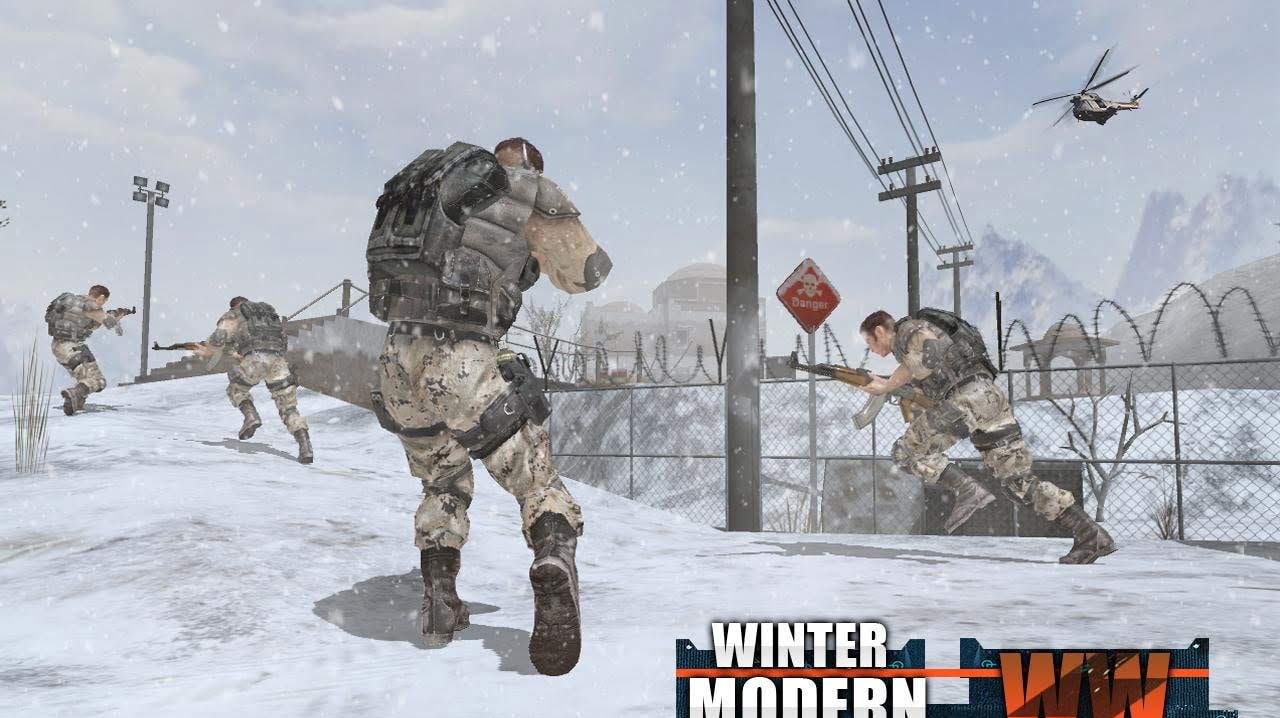 Rules of Modern World War Winter FPS Shooting Game screenshot 1