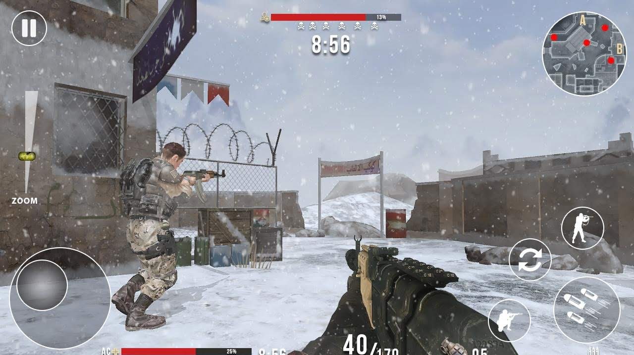 Rules of Modern World War Winter FPS Shooting Game screenshot 4