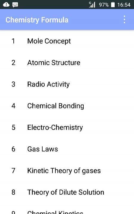 Chemistry Formula screenshot 1