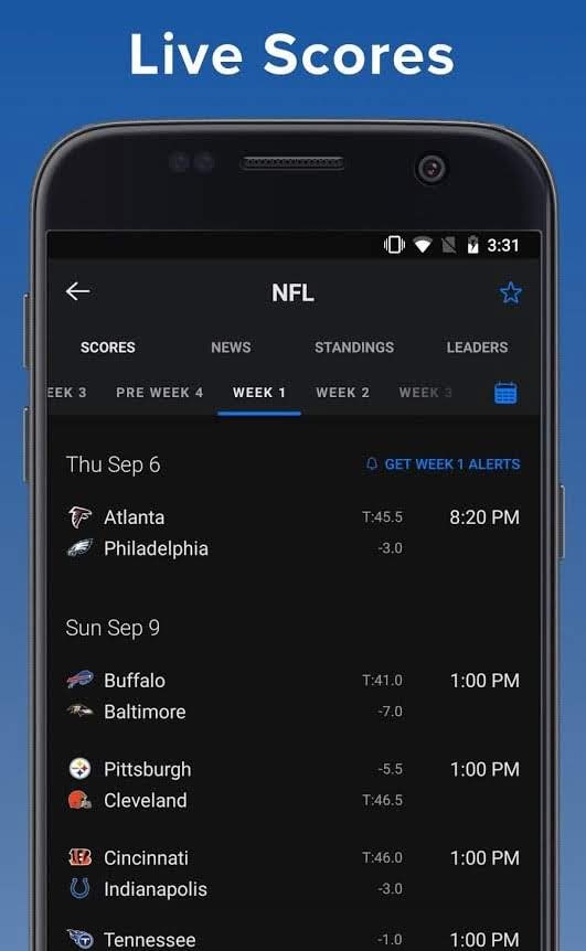 theScore: Live Sports Scores, News, Stats & Videos Screenshot 1