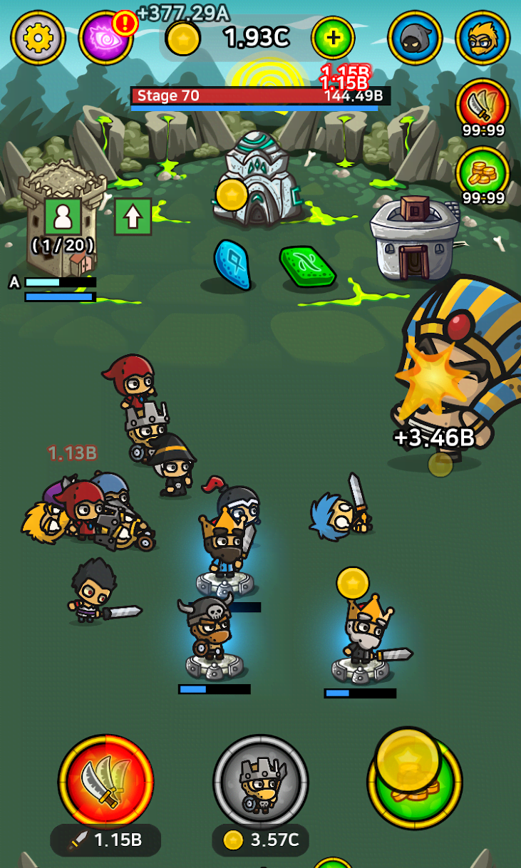 Merge Battle Heroes screenshot 2