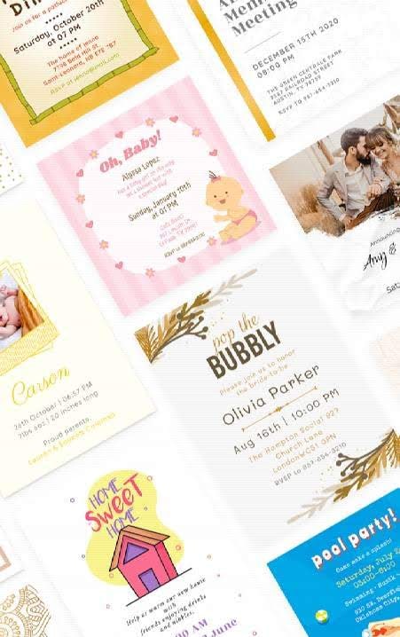 Invitation Card Maker: Ecards & Digital Card screenshot 2