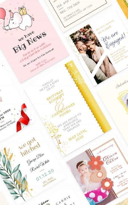 Invitation Card Maker: Ecards & Digital Card screenshot 1