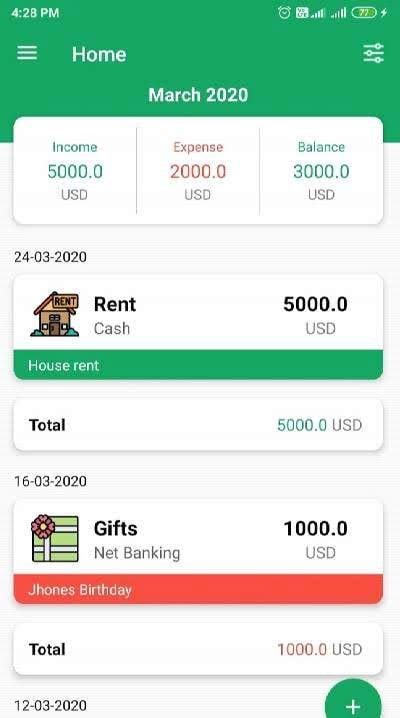 Expense Manager - Daily Budget, Money Tracker screenshot 1