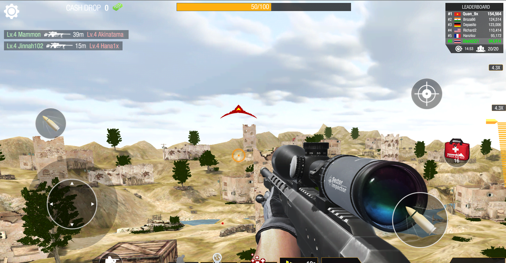 Bullet Strike: Sniper Games - Free Shooting PvP screenshot 1