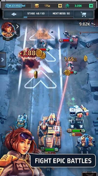 Idle War – Tank Tycoon screenshot 1