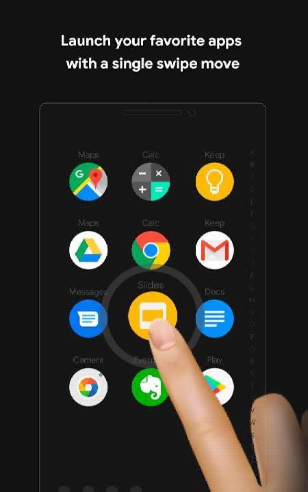 Zone Launcher - One Swipe Edge Launcher & Drawer screenshot 2