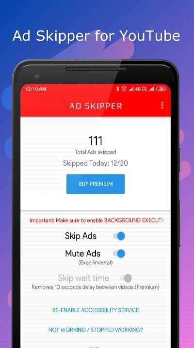 Ad Skipper for YouTube - Skip & Mute YouTube ads screenshot 1