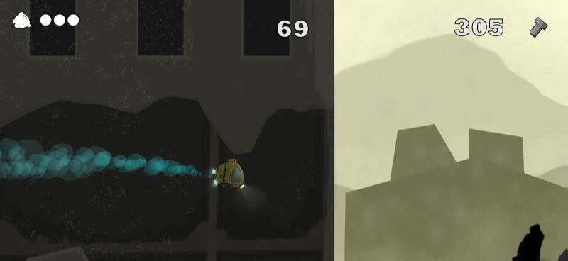 Big Rubble Little Ship - Endless Flying Adventure gameplay screenshot 1