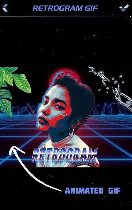 Retrogram ?: Retrowave Photo, GIF & Text Maker screenshot 3
