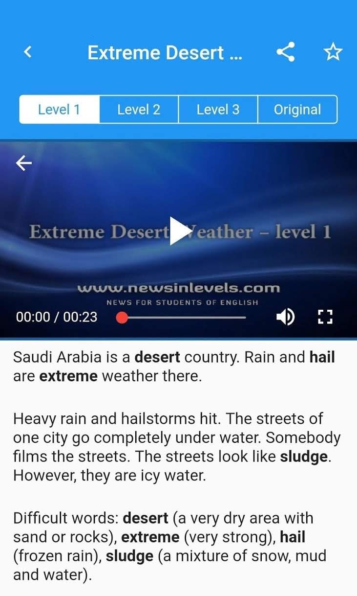 English News in Levels screenshot 2