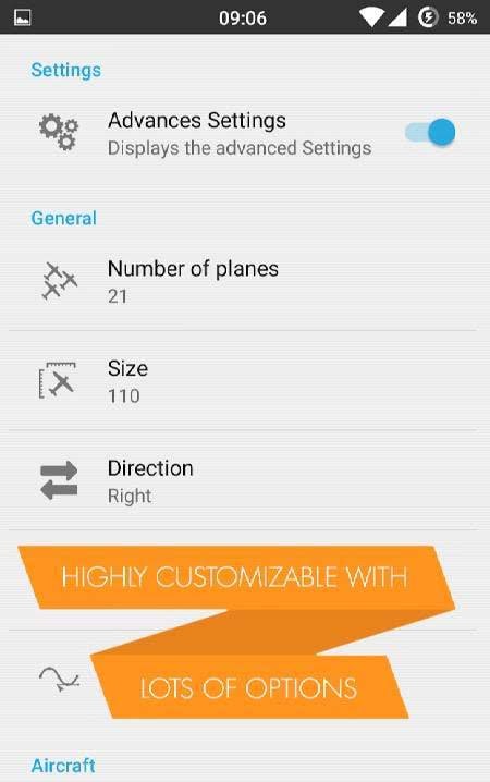 Minimal Planes Live Wallpaper screenshot 4