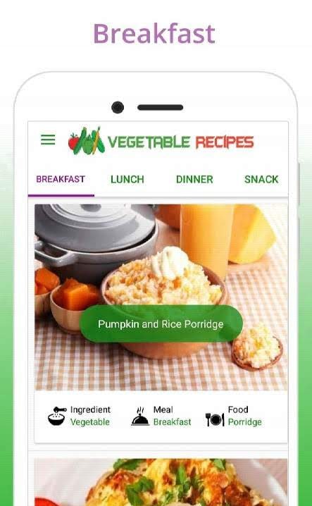 Healthy Vegetable Recipes screenshot 1