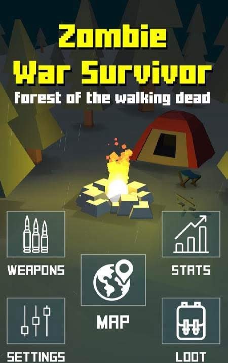 Zombie War Survivor : Forest of the Walking Dead screenshot 1