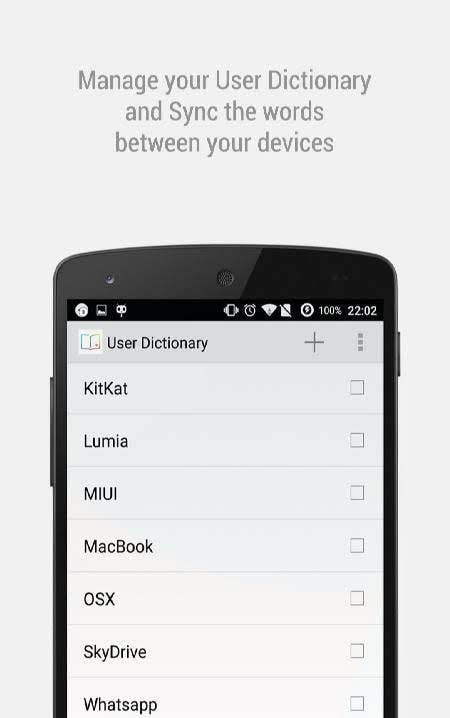 User Dictionary Plus - Write faster on Keyboard! screenshot 2