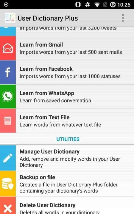 User Dictionary Plus - Write faster on Keyboard! screenshot 3