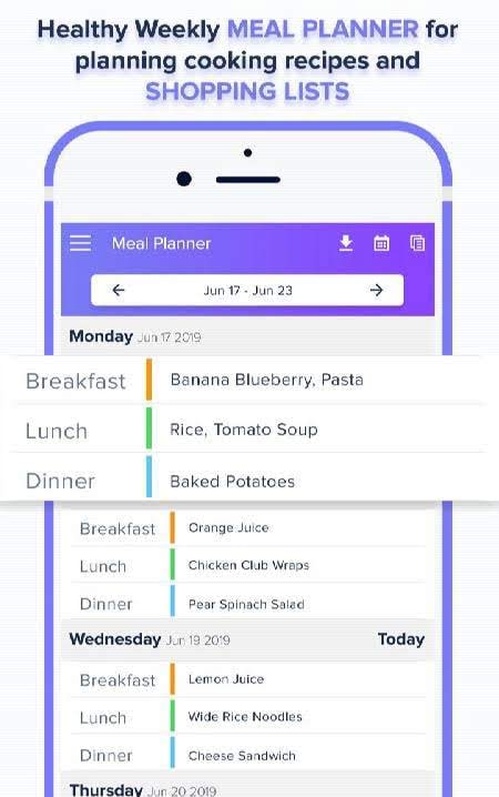 Meal Planner – Shopping List screenshot 2