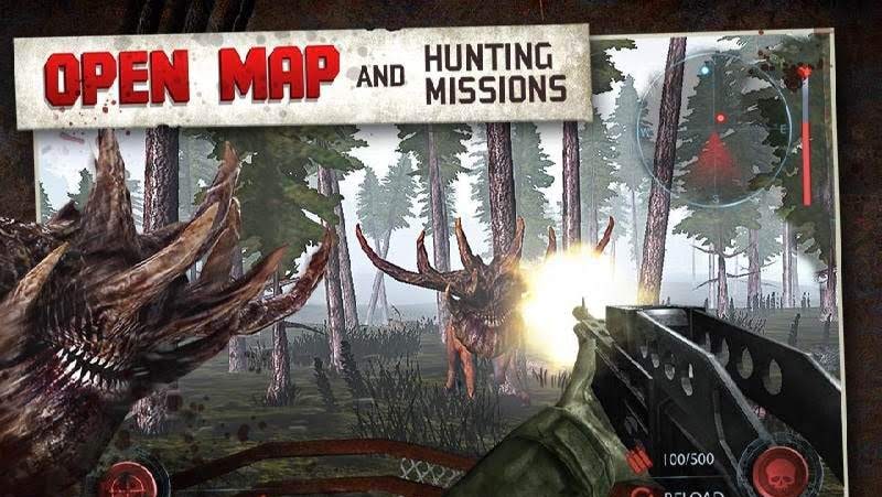 Dead Forest Zombie Deer Hunter screenshot 2