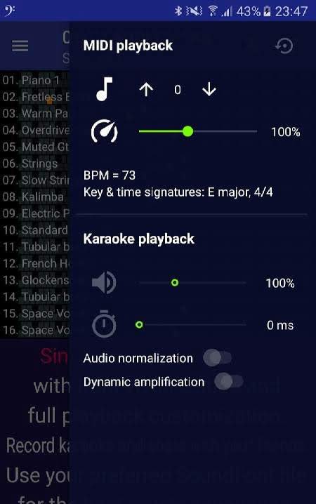 MIDI Clef Karaoke Player screenshot 2