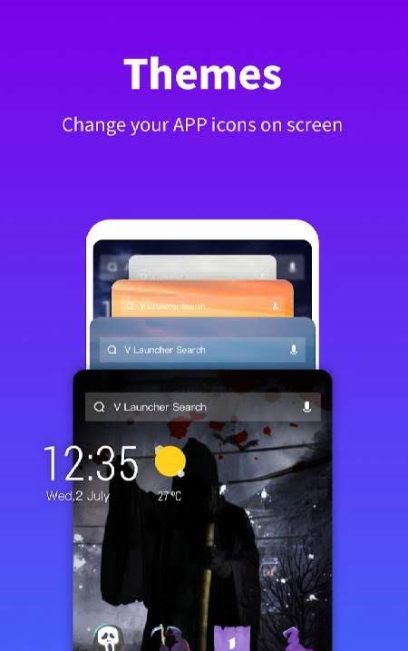 V Launcher - Anime Wallpaper, Icon Changer, Theme Live screenshot 2