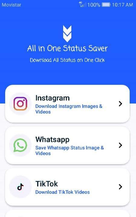 Status Saver 2020: WhatsApp, Instagram, TikTok screenshot 1