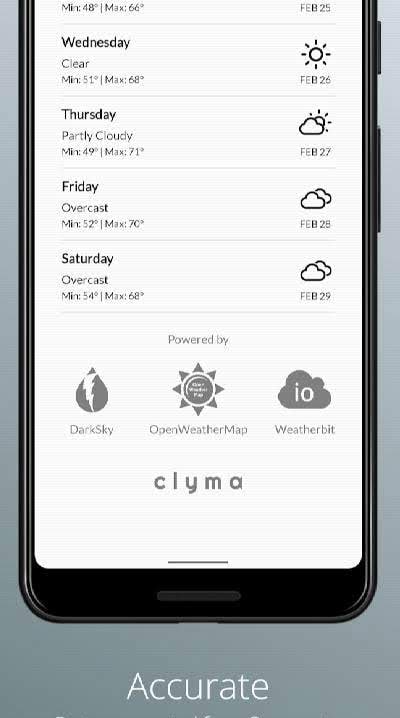 Clyma Weather: Simple, Multi-source and Accurate screenshot 4