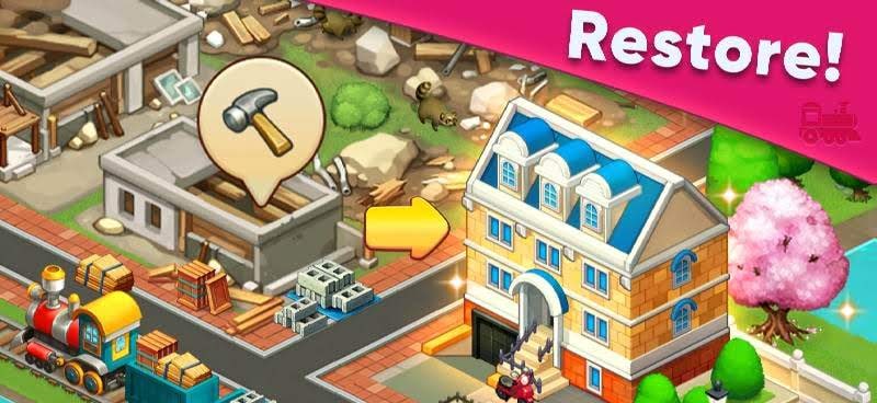 Train Town - 3 Match Merge Magic Puzzle Games screenshot 2