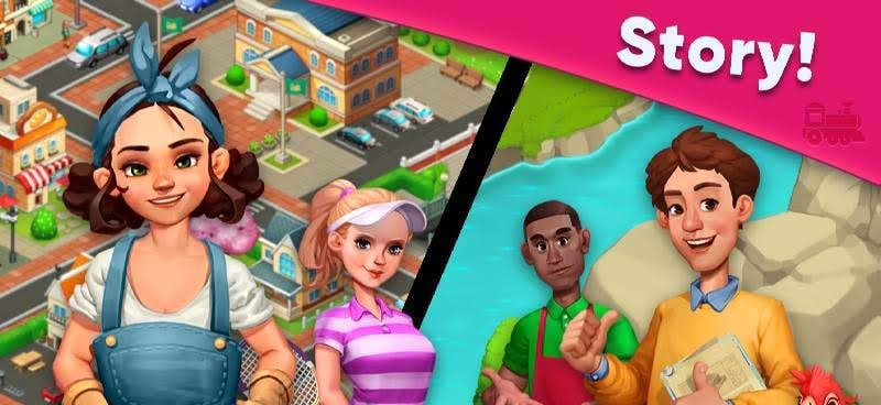 Train Town - 3 Match Merge Magic Puzzle Games screenshot 4
