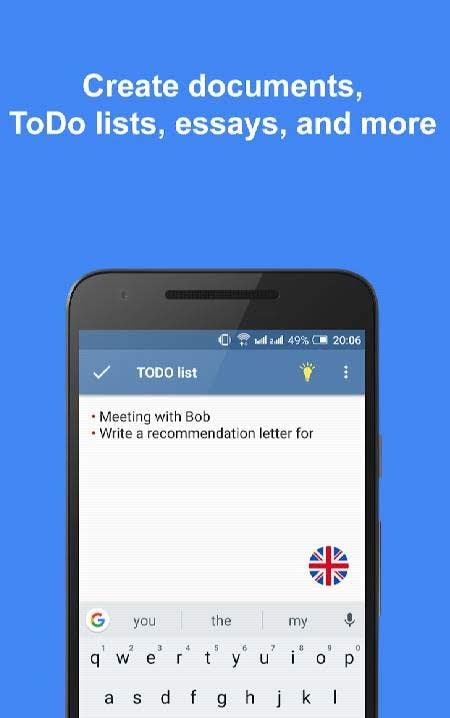 SpellNote - Spell Checker and Notepad screenshot 3