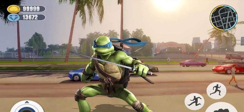 Adventure Turtle Hero Spider Ninja Rope Hero Gameplay Preview 2